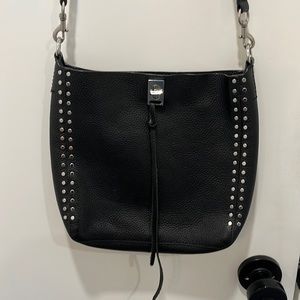 Rebecca Minkoff black crossbody purse.